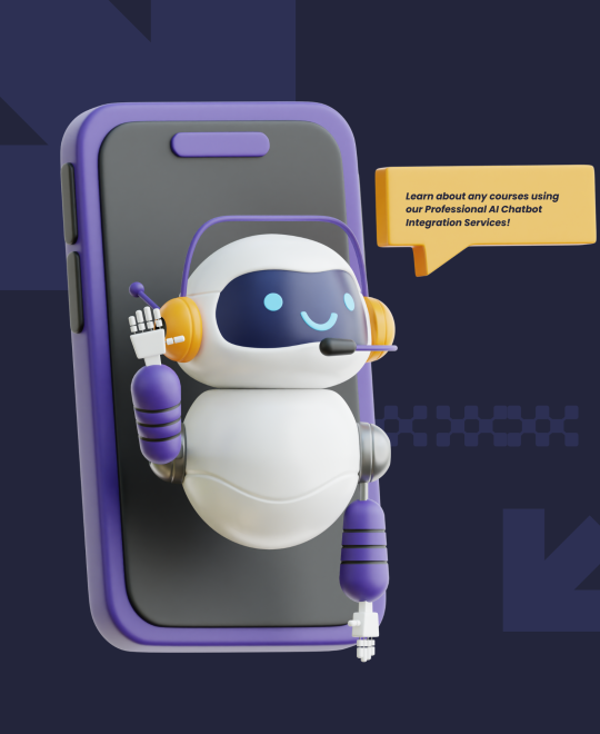 Blue Modern AI Chatbot Integration Services Poster