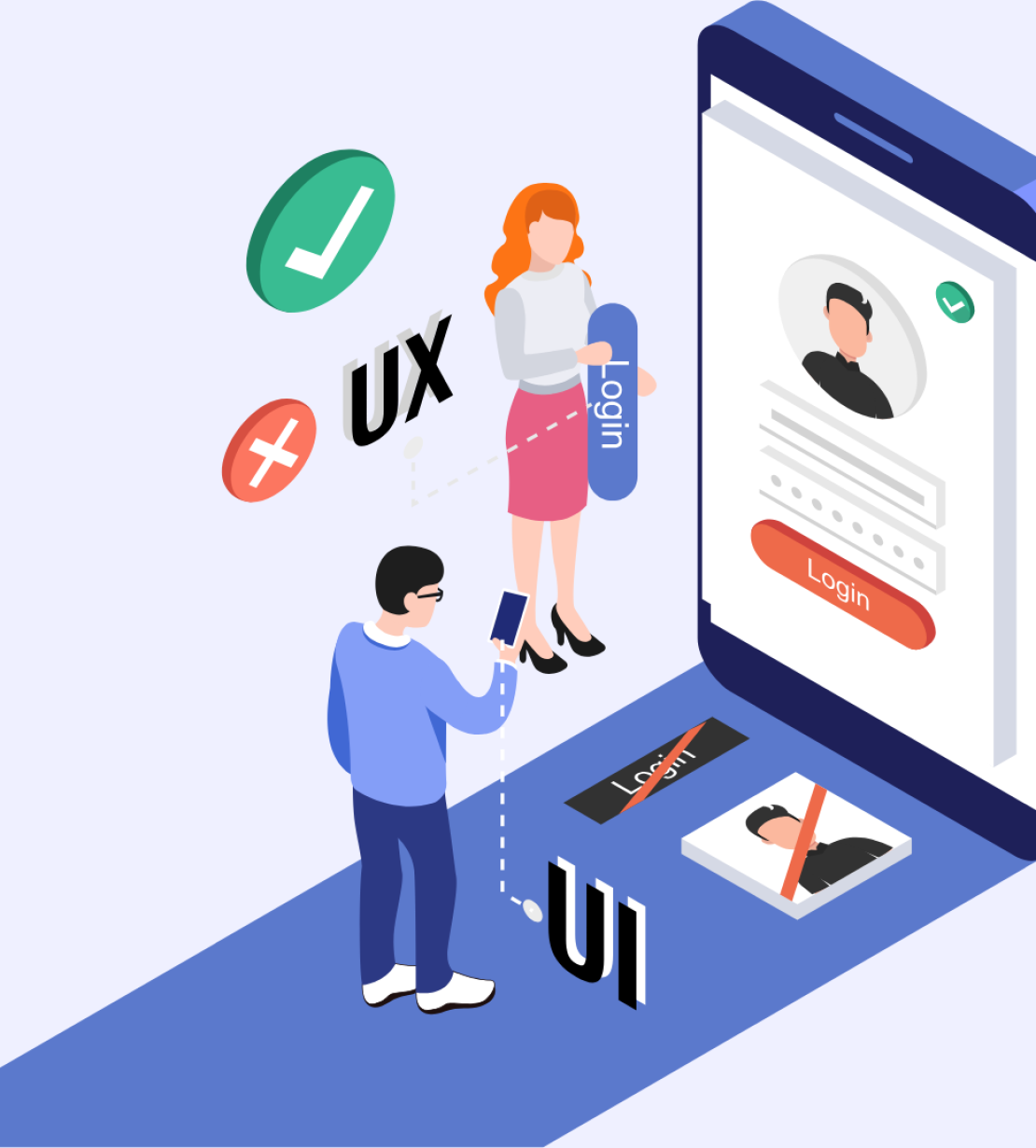 Blue and White Illustrative Software Development Instagram Post