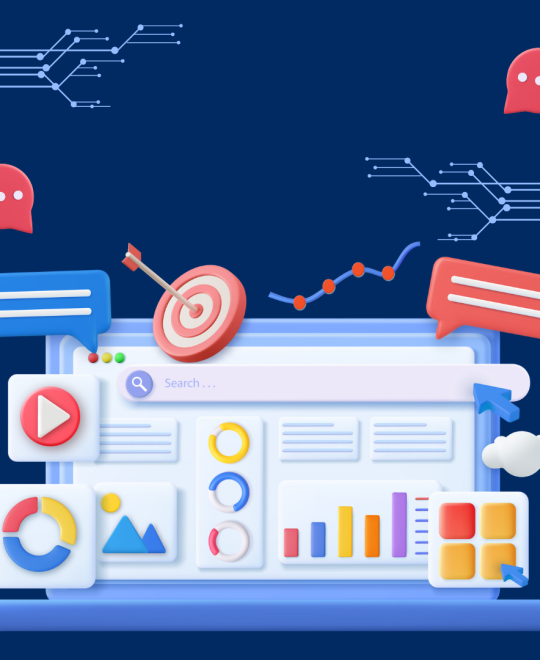 Blue and White Modern Data Analytics Services Instagram Post